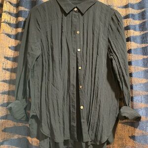 Madewell Black Button Down Shirt